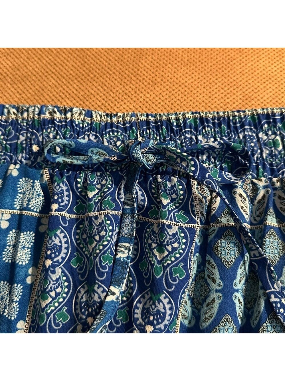 Blue Patterned Maxi Skirt - Picture 2 of 2